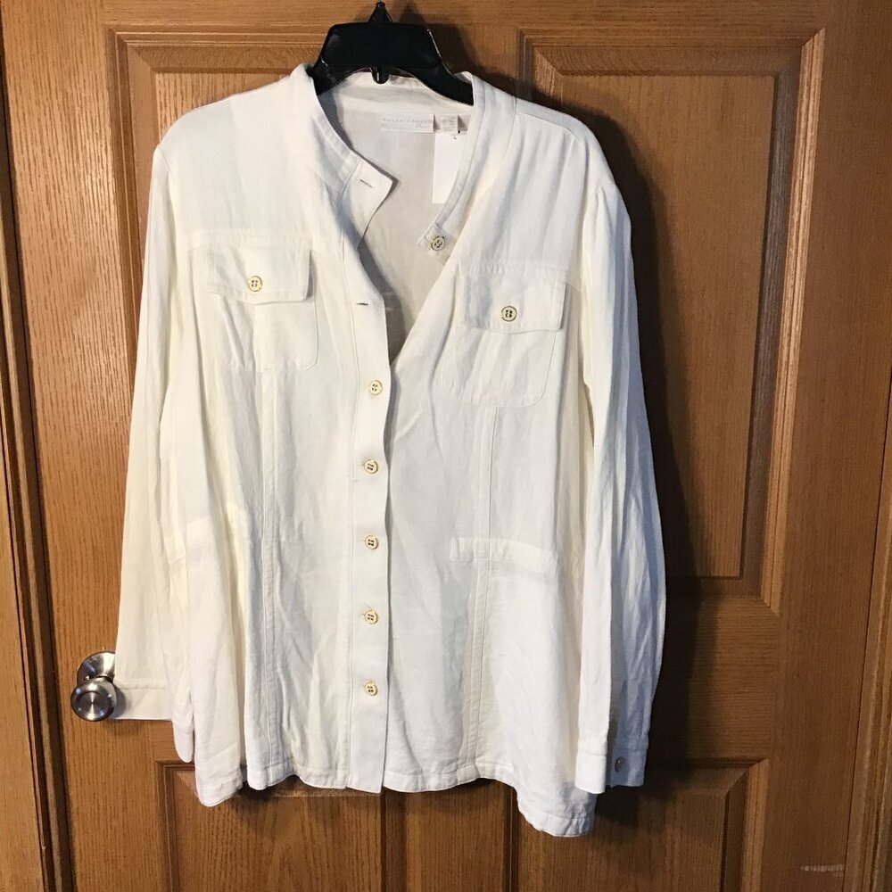 Susan Graver White Blouse